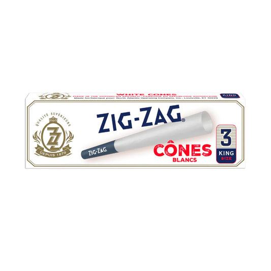 Zig zag unbleached cone king size