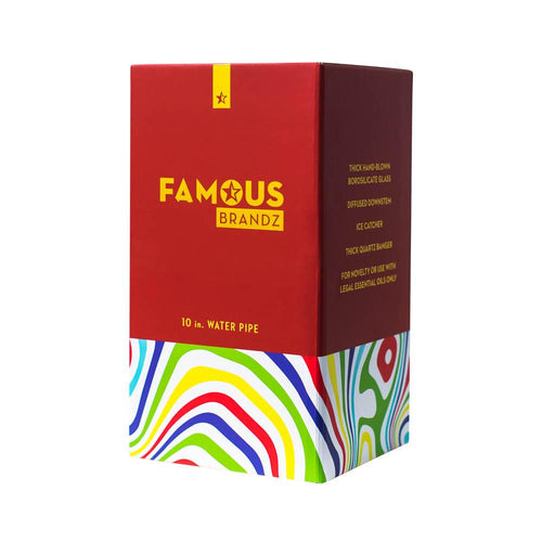 FAMOUS BRANDZ 10" STRAIGHT WATERPIPE