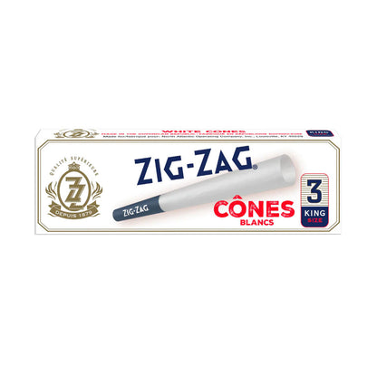 Zig zag unbleached cone king size