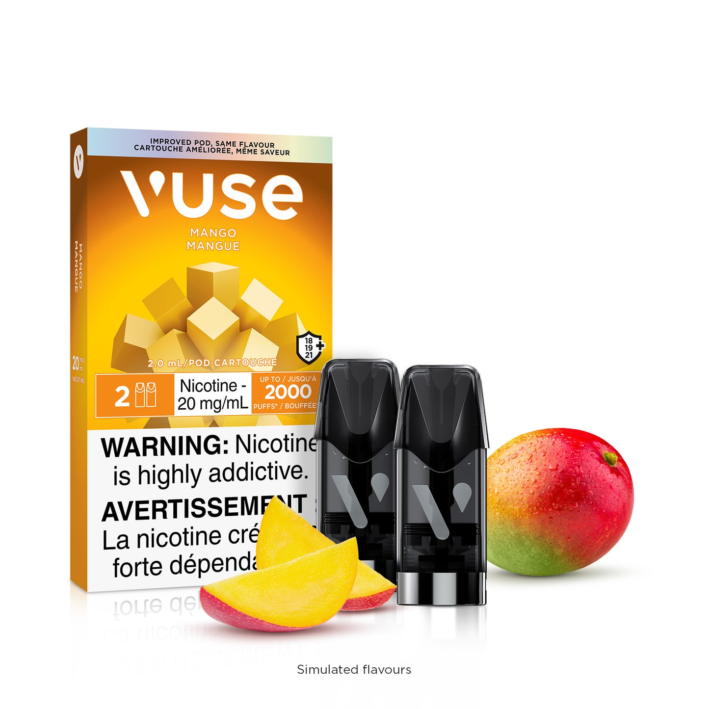 VUSE EPOD  1.6% 18MG 20MG CARTIDGES