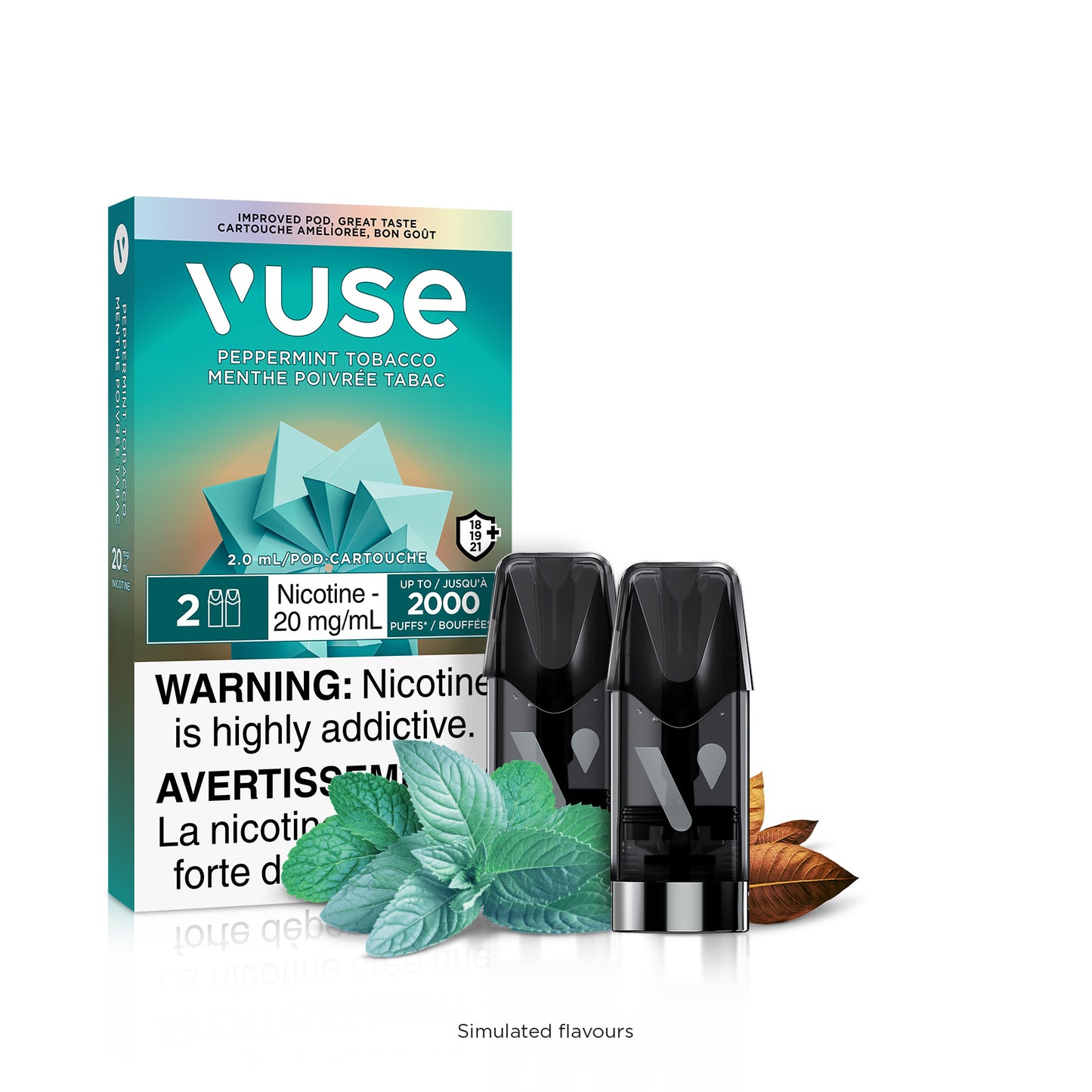 VUSE EPOD  1.6% 18MG 20MG CARTIDGES