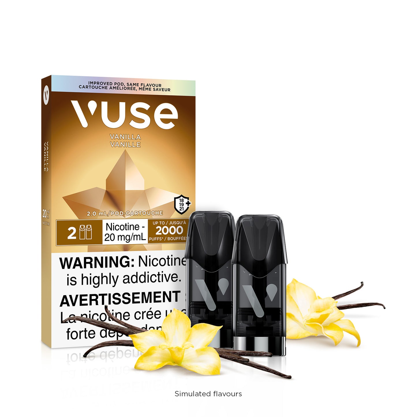 VUSE EPOD  1.6% 18MG 20MG CARTIDGES