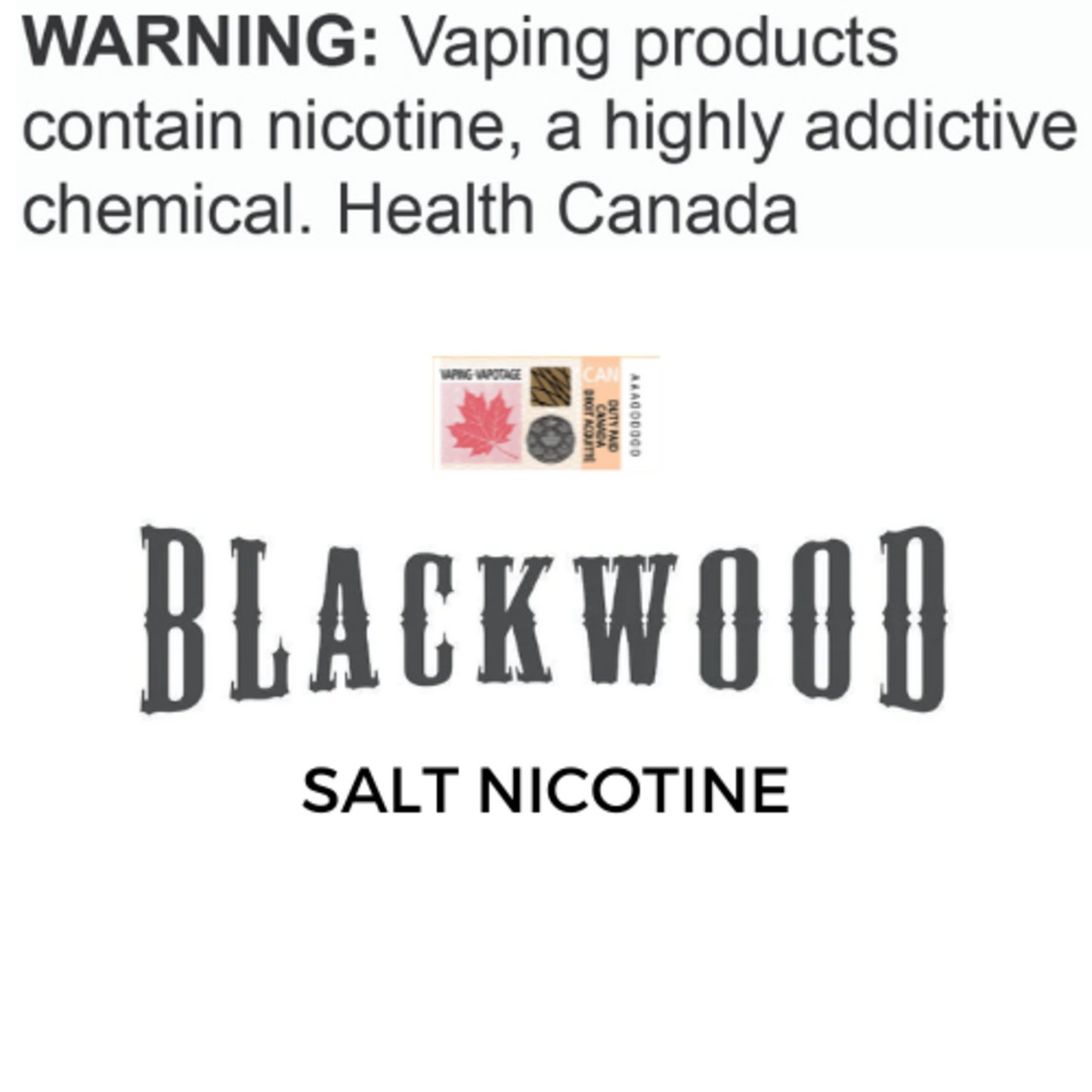 BLACKWOOD TOBACCO SALT NICOTINE